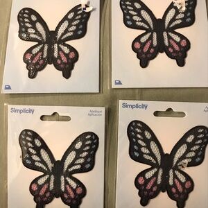 Lovely butterfly iron on embroidered patches.
